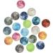 20Pcs 25mm Glow in The Dark Glass Moon Cabochons for DIY Necklace Bracelet Making - Buy Online on GoSupps.com