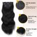 Clip In Extensions Black 50cm - 200g Real Hair 4 Part Set | Long Curly Hair Extensions for Women - Buy Online on GoSupps.com