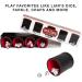 Brybelly Dice Set with Leather Cup - Perfect for Casino and Family Dice Games - 5 Red Cups and 25 White Dice Sets - Buy Online on GoSupps.com