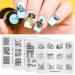 Nagel the plate set 4PCs Plate-Chinese Art-Natural Landscape Tourism-Tourism-Shallon-Nail Art DIY Tools Stamps 14