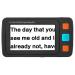 4.3 Inch Handheld Digital Magnifier LCD Display Magnification 4-32X Low Vision Reading Aid with Enhanced 17 Color Modes (Black)