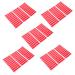minkissy 5 Sheets Transparent Nail Tapes Nail Display Tape Holders Clear Nail Tape Nail Art Showing Tape Sticky Mounting Tape for Salon Nail Tips Red