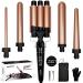 10-32mm curling rod 5 in 1 for large and small curls Tourmaline ceramic 25mm wave iron for long hair 80-230 C.