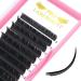 Flat lashes 0.15 0.20 Ellipse Flat Lashes C CC D DD Curl Flat Lash Extensions Matt black eyelash extension 8-15 Mix (C-0.20 15 mm)