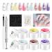 Nail Gel | Artistic Complete Kit for Nail Creation Natural Solid Adhesive for Beginners Travel Family Friends
