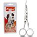 Candure Professional Beard and Moustache Scissors - Stainless Steel Trimming Scissors for Ear, Nose, Eyebrows, and Eyelashes - Buy Online on GoSupps.com