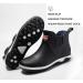 QUENLOOP Men's Ankle Rain Boots - Waterproof Slip-On Chelsea Boots for Garden Work - Size 10, All Black - Buy Online on GoSupps.com