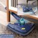 360 Rotatable Triangle Mop with Long Handle - Microfiber Wet/Dry, Quick Dry, Adjustable & Extendable - Blue, 3 Replacement Pads - Buy Online on GoSupps.com