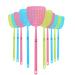 10 Pieces Fly Swatter, Colorful Strong Flexible Manual Fly Swat Set Plastic Durable Fly Swatter