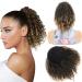 Afro Kinky Curly Poofy Ponytail Hair Extensions Synthetic Drawstring Ponytail Extensions Clip in Thick Curly Ponytail Fake Hairpiece for Black Women (Color : 1BTBUG) - Buy Online on GoSupps.com