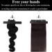 2 PCS Hair Extensions Storage Bag - Portable Wig Holder with Wooden Hanger | Dust Proof & Durable Zipper | Black - Buy Online on GoSupps.com