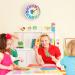 Lafocuse Colorful Silent Wall Clock for Kids - 3D Digit Learning Timepiece for Boys & Girls - Perfect for Children's Room & Kindergarten - 30cm - Buy Online on GoSupps.com