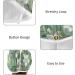 Super Absorbent White Flower Green Leaf Hair Towel 2 Pack | Quick Dry Hair Turbans for Women & Girls - Buy Online on GoSupps.com