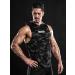 DRSKIN Men's Sleeveless Hooded Tank Tops - Pack of 2, Camo-Black Red - XX-Large - Buy Online on GoSupps.com