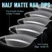 Buy Tomicca 504 Pieces Short Almond Nail Tips Soft Gel Complete Cover | Pre-Polished Artificial Nail Tips for Salon 12 Sizes Available - Buy Online on GoSupps.com