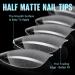 Buy TOMICCA Short Almond Nail Tips - 504Pcs Soft Gel 12 Sizes Pre-Shaped Half Matte Clear Gelly Tips for DIY Nail Extensions & Salon Use - International Shipping Available - Buy Online on GoSupps.com