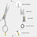 FABINOC 5" Beard and Moustache Scissors with Comb & Pouch Eyebrow Ear & Nose Small Hair Scissors - German Quality Stainless Steel Mustashe Grooming Kit (Silver) - Buy Online on GoSupps.com