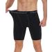 Roadbox Men's Compression Shorts with Pocket - Black, Size Medium - Buy Online on GoSupps.com