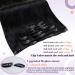 Buy Laavoo Real Hair Clip-In Extensions - Black Remy Human Hair 105g 7Pcs Invisible Design for Natural Look - Buy Online on GoSupps.com