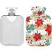 2L Poinsettia Heat Bottle for Pain Relief - Perfect for Headaches Back Pain & Foot Warmth - Ideal Water Bag for Bed Warmth - Buy Online on GoSupps.com