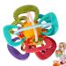 Abbto Beißring for babies |Sensory toothing toys for babies and toddlers - rattle bite ring ball safe and easy to keep for infants and toddlers for teething relieves toothache