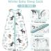 Mosebears Baby Winter Sleeping Bag 2.5 Tog 100% Cotton | Blue Zoo Design | For Newborns to 24 Months - Buy Online on GoSupps.com
