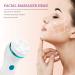 Rechargeable Facial Cleansing Brush Set with 4 Heads | IPX6 Waterproof Electric Face Scrubber for Deep Cleaning, Exfoliating & Blackhead Removal | 2 Adjustable Speeds - Blue - Buy Online on GoSupps.com