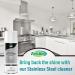 Buy Stainless Steel Cleaner & Kitchen Polish Spray - 14 oz | Removes Grease Fingerprints & Water Marks - Ideal for Refrigerators Ovens & Grills - Buy Online on GoSupps.com