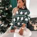 Shop Women's Christmas Sweater - Reindeer Knit Pattern Warm Cashmere Green 8XL | International Shipping Available - Buy Online on GoSupps.com