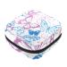 Guantierendiy Colorful Butterfly Print Sanitary Napkin Storage Bag Large Capacity Menstrual Cup Pouch Girls Travel Portable Small Makeup Sanitary Pads Organizer Color 13