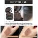 Hairline Powder Hair Shadow Powder Dark Gray Hair Root Dye Shadow Cover Hair Root Concealer For Makeup for Men and Women Hair Root Dye with Mirror and Puff Dark Brown - Buy Online on GoSupps.com