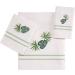 Avanti Linens Viva Palm Collection White Embroidered Fingertip Towel - Soft & Absorbent Cotton - Buy Online on GoSupps.com