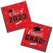 Gatherfun Graduation Party Disposable Napkins Paper Napkins for College High School Graduation 3-Ply 50 Pack Red