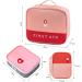 Waterproof 3-Piece Medicine Bag Set | Large Capacity Medication Storage for Home Office & Travel - Pink - Buy Online on GoSupps.com