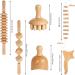 Bictive Professional Maderotherapy Set - 6-Piece Lymphatic Drainage & Anti-Cellulite Massage Tools Wooden Massager & Cellulite Scooter - Buy Online on GoSupps.com