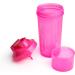 Smartshake Slim Protein Shaker Bottle 400-500ml | Leakproof BPA Free Small Shaker Cup for Women & Men | Neon Pink - Buy Online on GoSupps.com
