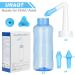 URAQT Neti Pot 2 PCS Nasal Rinse Kit - 300ml Sinus Rinse Bottle for Adult and Kid - BPA Free - Buy Online on GoSupps.com