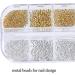 3D Nail Art Charms & Beads Kit - Gold Metal Studs, Caviar Beads, Rhinestones for Professional Manicure - Buy Online on GoSupps.com