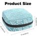 Shop Portable Women's Binding-Up Bags | Menstrual Cup & Tampon Bags for Teens - Multicolored Blue Triangular Pattern - Buy Online on GoSupps.com