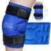 Relief Expert XL Knee Ice Pack Wrap Around Entire Knee After Surgery, Large Reusable Ice Pack for Injuries, Knee Replacement Surgery, Swelling and ACL Royal Blue