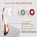 Electric Facial Cleansing Brush - Rechargeable Exfoliator for Deep Cleansing & Massaging | IPX-7 Waterproof with 4 Brush Heads - White & Rose Gold - Buy Online on GoSupps.com