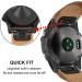 TRUMiRR 26mm Genuine Cowhide Leather Watch Band for Garmin Fenix 7X/6X/5X - Dark Brown - Buy Online on GoSupps.com