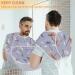 Beard Bib Apron for Men | Non-Stick Waterproof Hair Catcher & Trimming Cape - Watercolor Dragonfly Pattern - Buy Online on GoSupps.com
