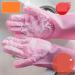 FINPAN Multi Functional Silicone Washing Gloves Kitchen Household Silicone Dishwashing Gloves Dishwashing Gloves BLUE - Buy Online on GoSupps.com