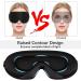 3D Contoured Cup Sleep Mask for Men & Women - 100% Light Block Out, Adjustable Strap, Breathable & Soft - Ideal for Sleeping, Yoga, Traveling (Black) - Buy Online on GoSupps.com