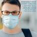 Jumbl Blue Disposable Face Masks - 3-Ply Comfortable NoseMouth Coverings (Pack of 50) - Ships from USA - Buy Online on GoSupps.com