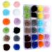 12 Colors Mixed Detachable Nail Art Decortaions 3D Charms Nail Poms Decorate Nail Art DIY Fluffy Plush Ball for Nail Magnetic Nail Pom Poms - Buy Online on GoSupps.com