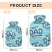 Hot Water Bottle with Cover - Blue Striped 2L | Pain Relief & Headache Relief Hot Water Bag - Buy Online on GoSupps.com