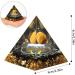 Orgone Pyramid with Tiger Eye Ball & Obsidian for Positive Energy, Protection, Stress Reduction, Healing, Meditation, Attract Wealth - Energy Generator with Crystals - Buy Online on GoSupps.com