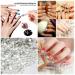 1500 Self-Adhesive Rhinestones - 6 Sizes Glittering Crystal Gemstones for Nails Clothing & Crafts + Tweezers & Picker Pen - Buy Online on GoSupps.com